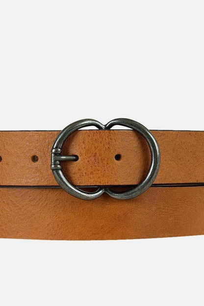 Vicky | Double C Ring Leather Belt Women - Belt for Jeans