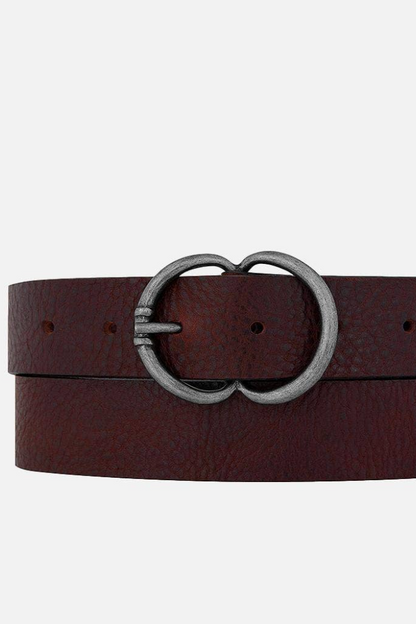 Vicky | Double C Ring Leather Belt Women - Belt for Jeans