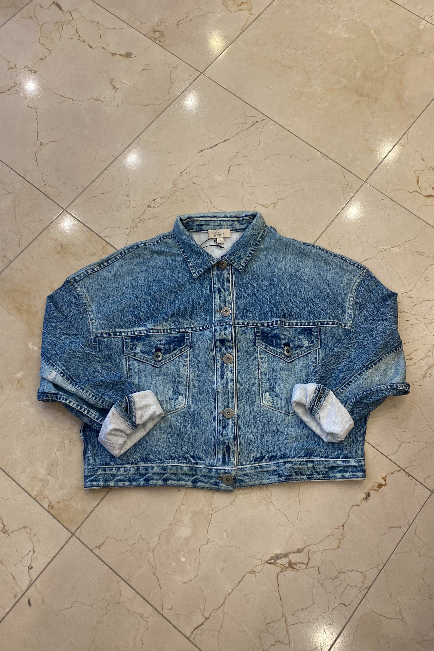 Soft Printed Denim Jacket