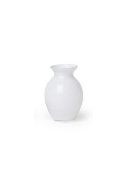 WHITE GLASS VASE