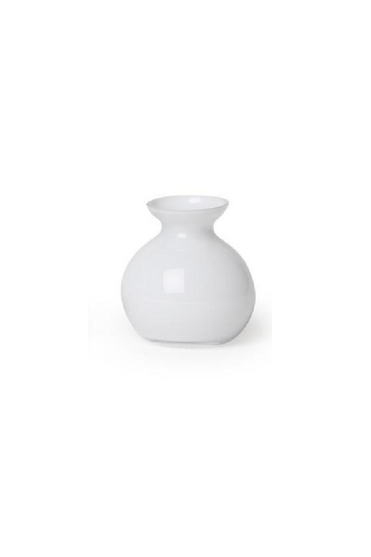 WHITE GLASS VASE