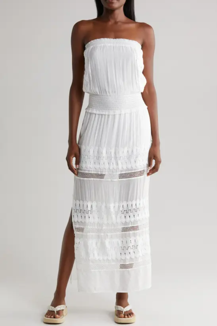 Strapless Crochet Maxi