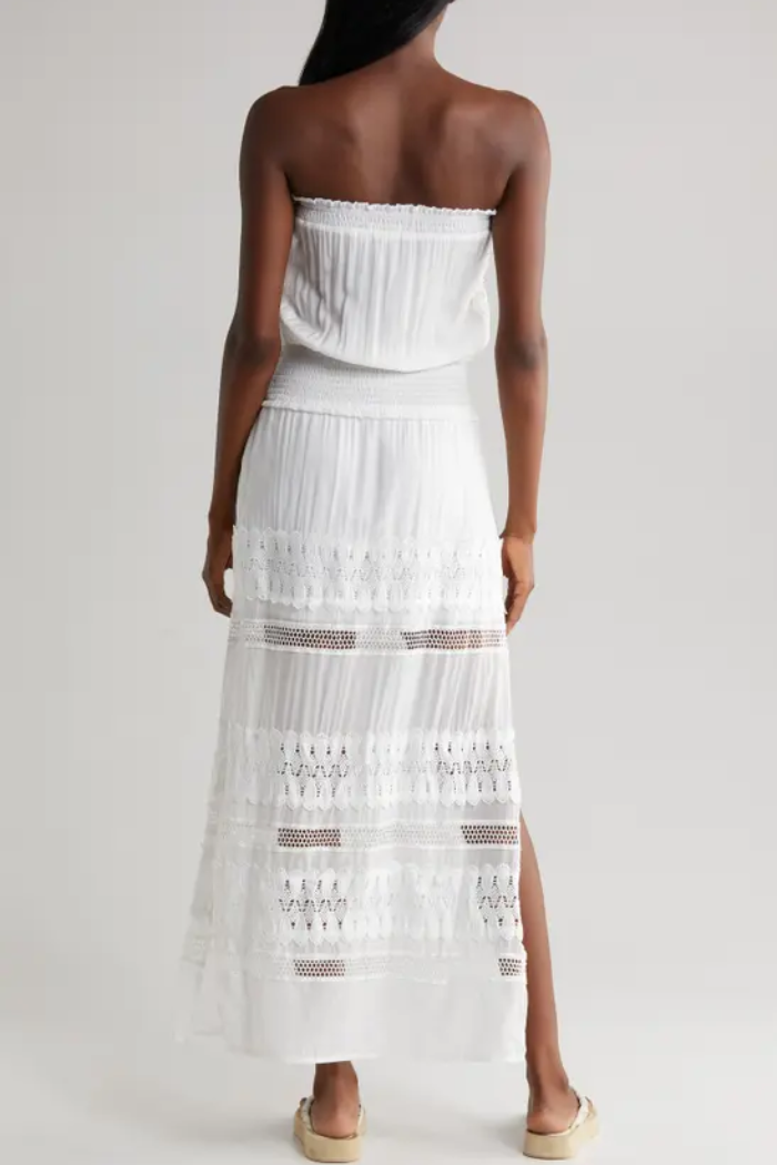 Strapless Crochet Maxi