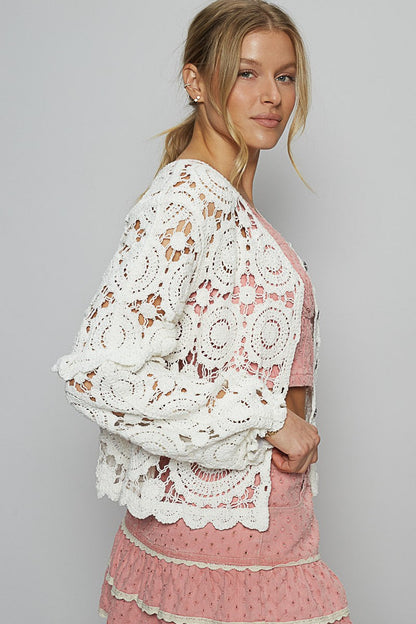 Crochet Cardigan Top