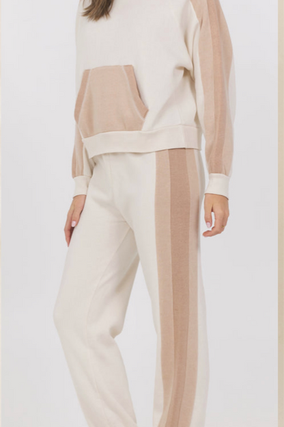 Color Block Fleece Jogger Set