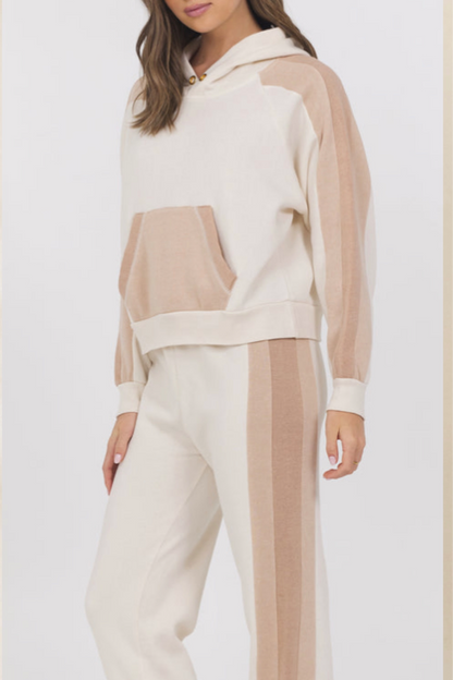 Color Block Fleece Jogger Set