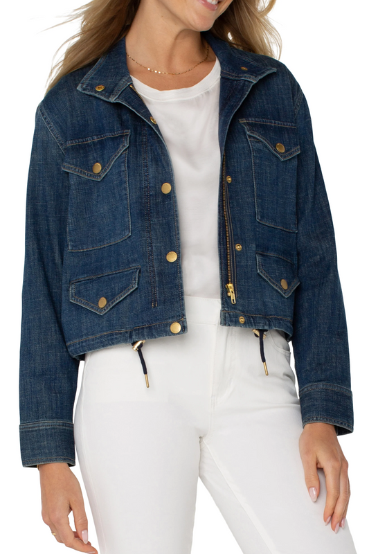 cropped cargo jacket