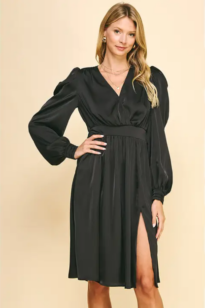 Satin Midi Dress