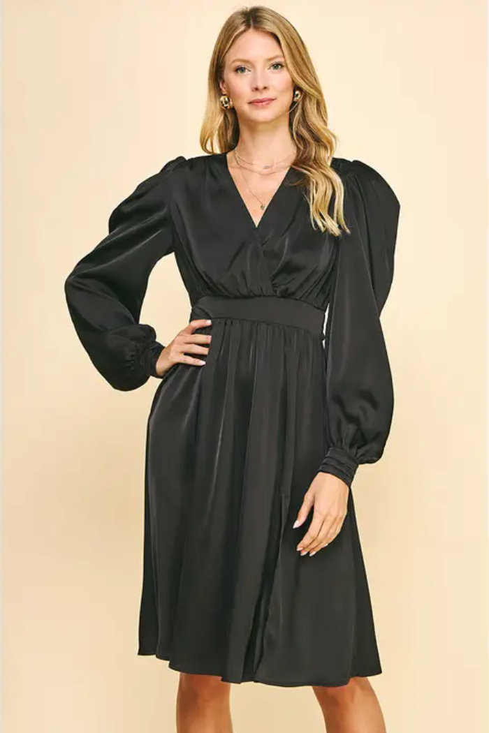 Satin Midi Dress