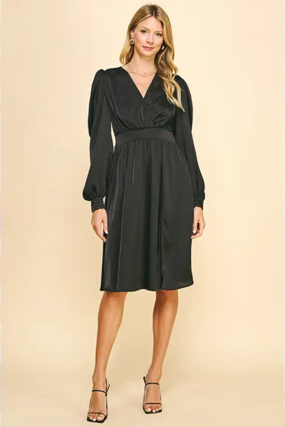 Satin Midi Dress
