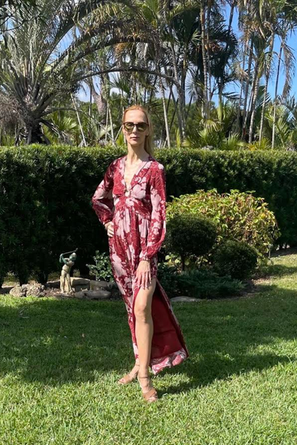 SUSAN LONG SLEEVE MAXI DRESS