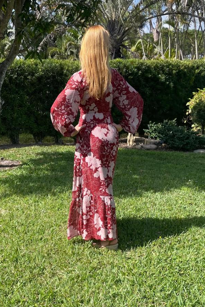 SUSAN LONG SLEEVE MAXI DRESS