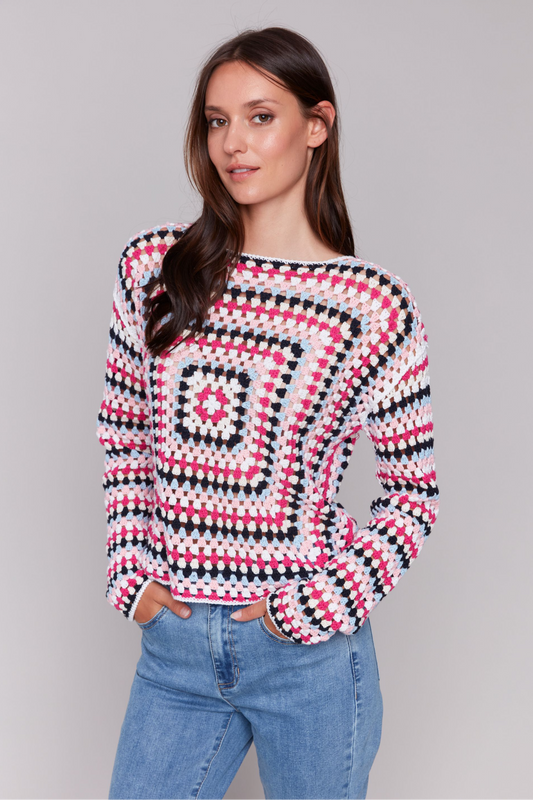 Charlie B. Paradise Crochet Sweater