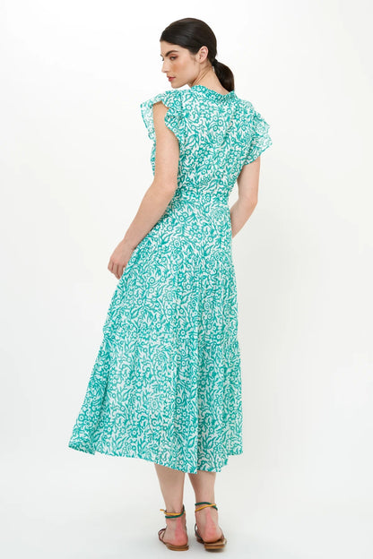 Cinched Flirty Midi Dress