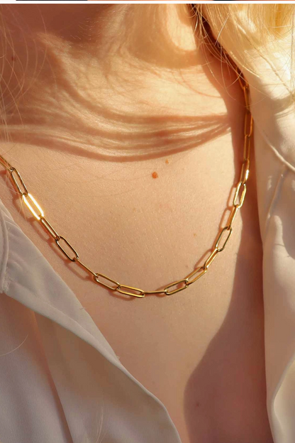 Charm Bar Paperclip Necklace
