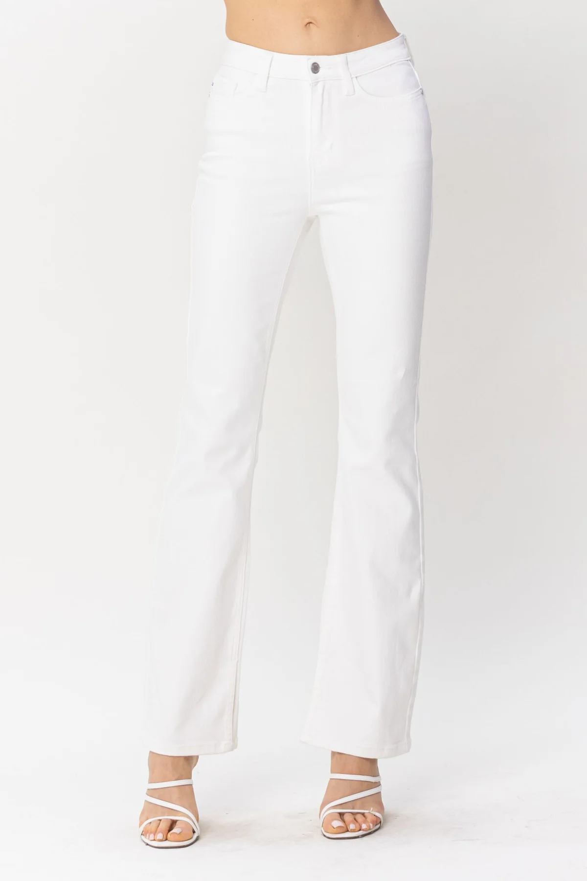 Judy Blue High Waist Side Slit Slim Boot Cut Jeans