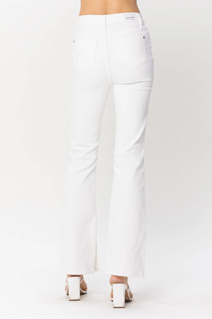 Judy Blue High Waist Side Slit Slim Boot Cut Jeans