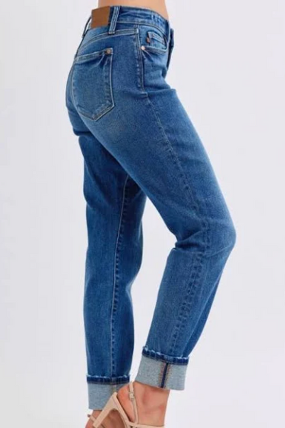 Judy Blue MR Boyfriend Vintage Cuff Non Destroy Fit