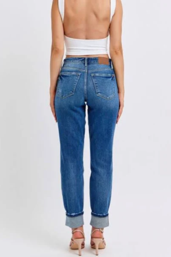 Judy Blue MR Boyfriend Vintage Cuff Non Destroy Fit
