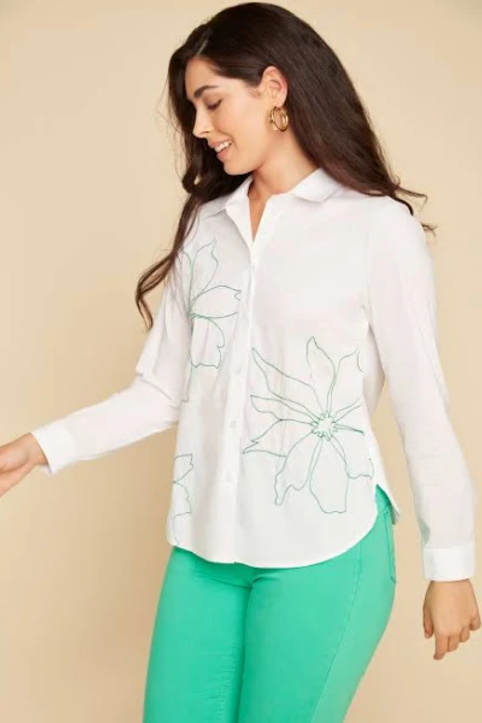 Crisp Classic Button-Down Blouse
