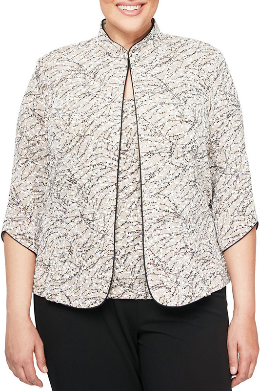 Mandarin Neck Twinset