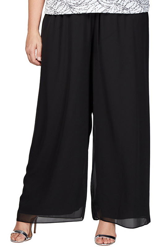 Plus Size Chiffon Pant