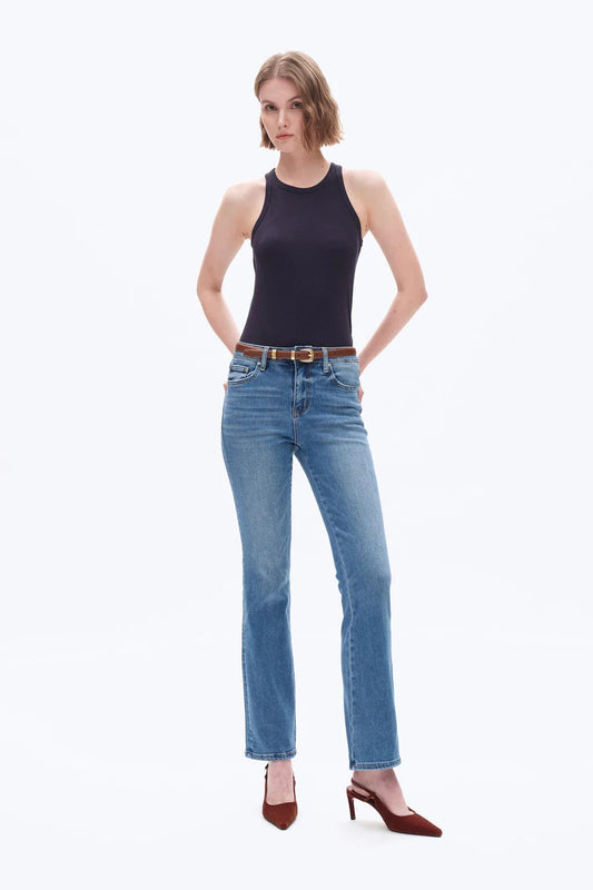 Bayeas Mid Rise Bootcut Denim Jeans