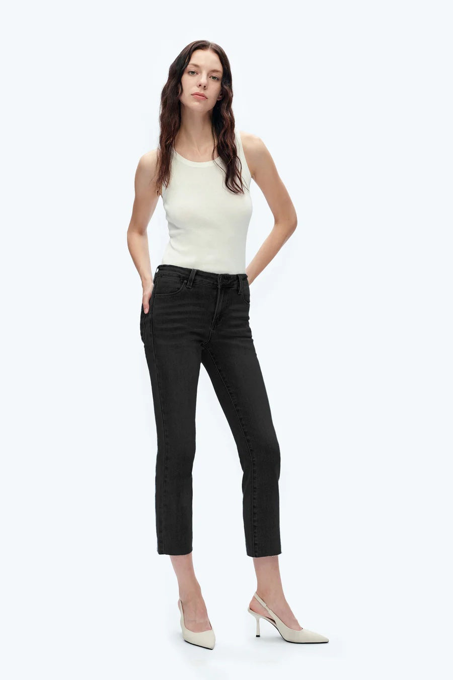 Bayeas Mid Rise Straight Jeans