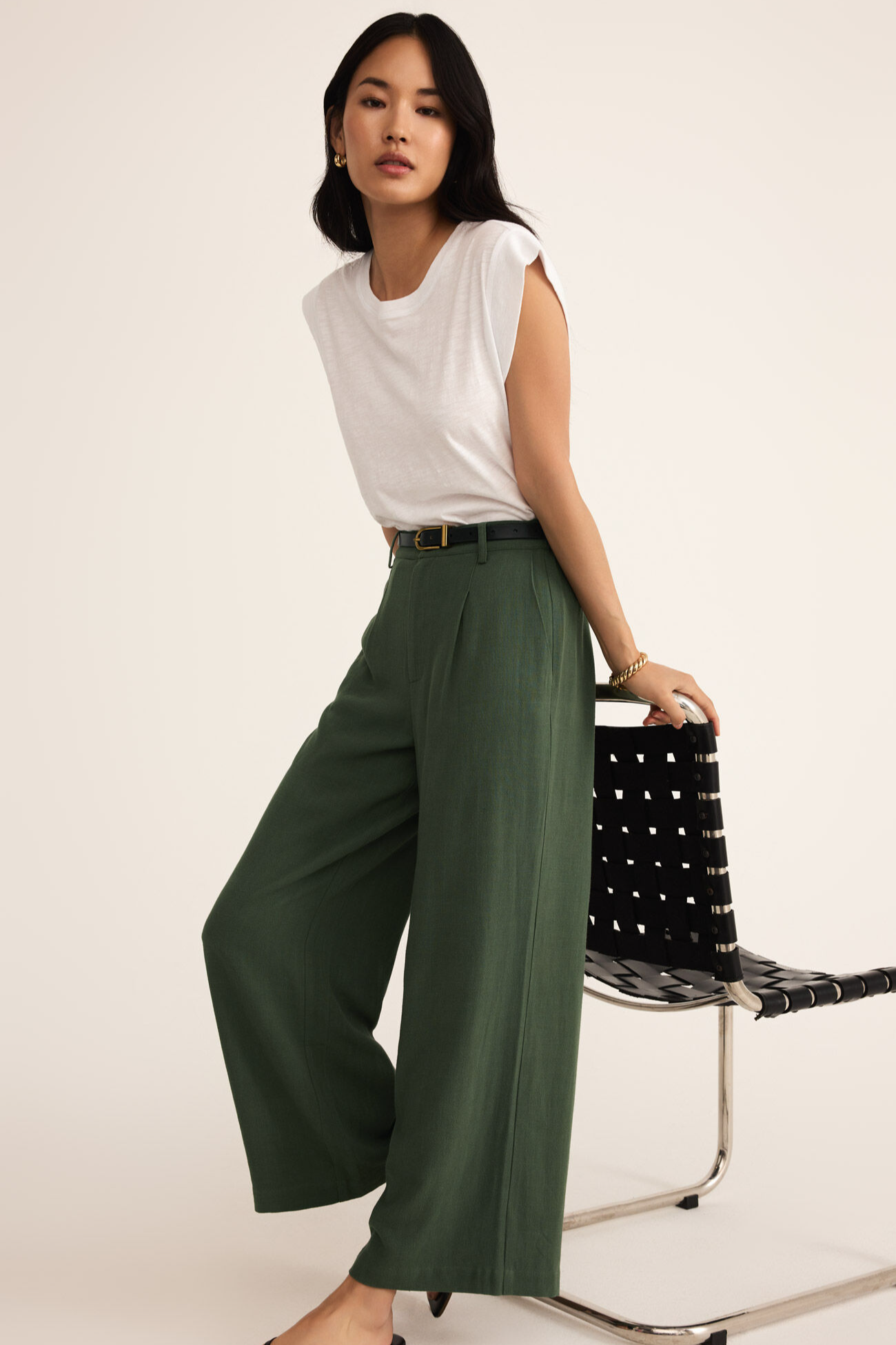 Vista Linen Pant - Dark Agave