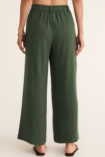 Vista Linen Pant - Dark Agave