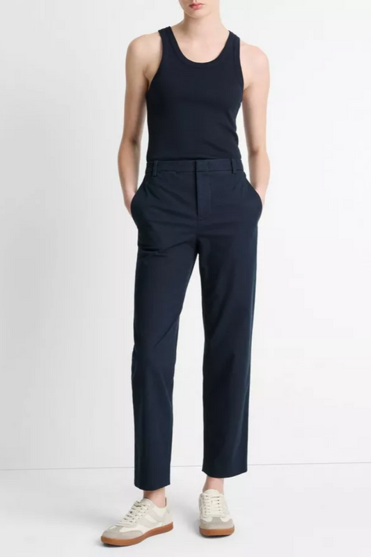 Mid-Rise Italian Stretch-Cotton Chino Pant