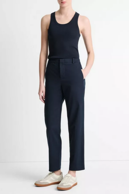Mid-Rise Italian Stretch-Cotton Chino Pant