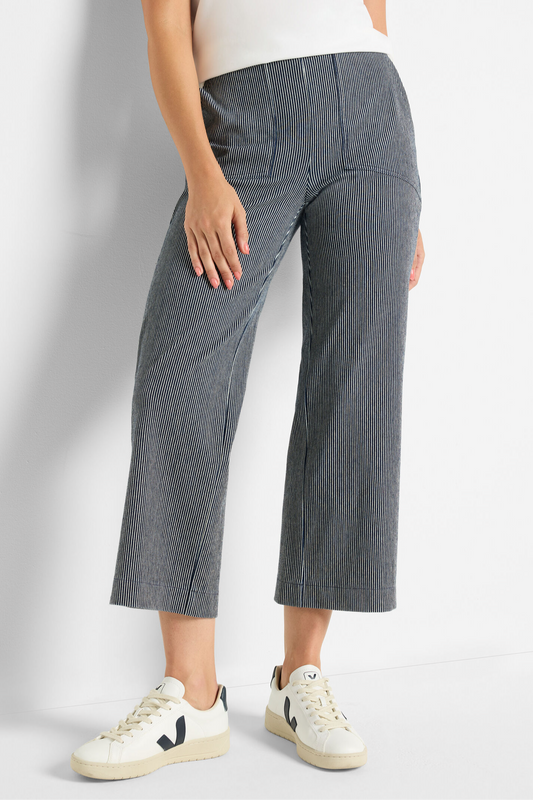 All Day Stripe Wide Leg Jean