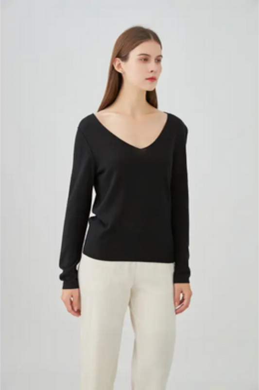 Cashmere V-Neck Sweater