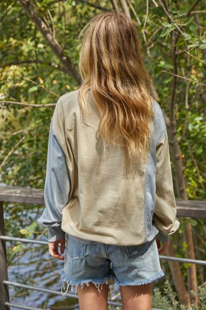Color Block Pullover