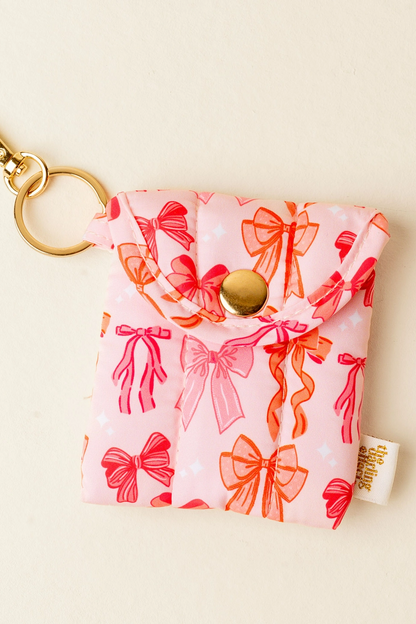 Puffy Earbud Case Keychain