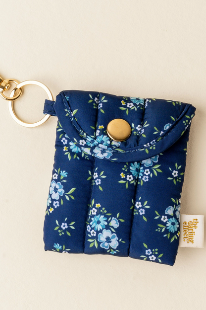 Puffy Earbud Case Keychain