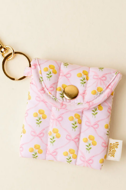 Puffy Earbud Case Keychain
