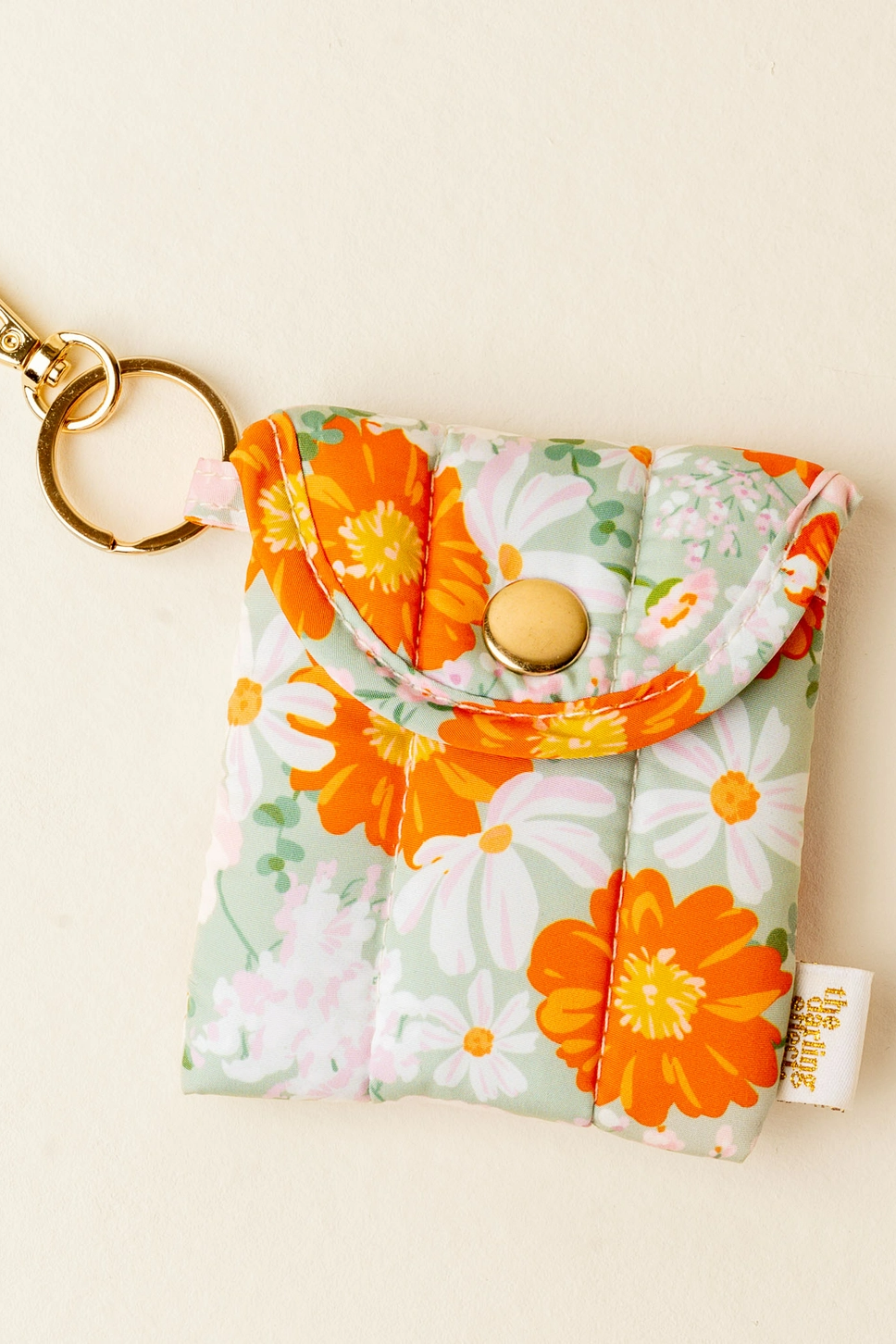 Puffy Earbud Case Keychain