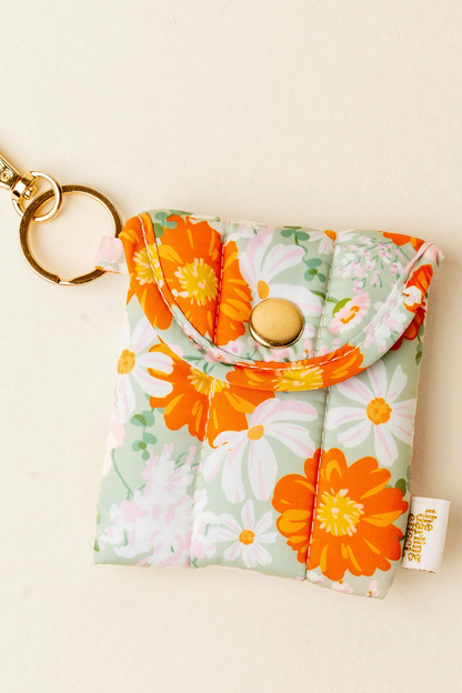 Puffy Earbud Case Keychain