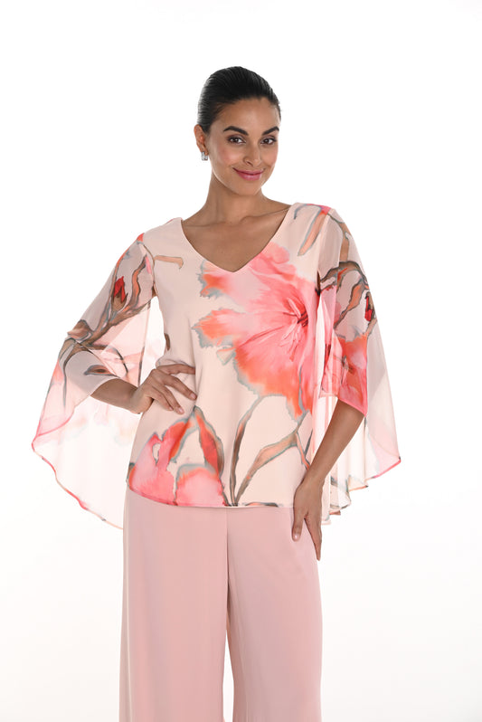 Blush/Coral Woven Top