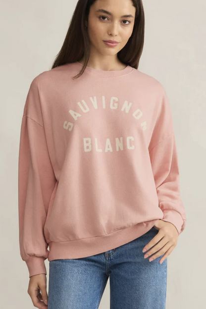 Sauv Blanc Sunday Sweatshirt Pink Dreams