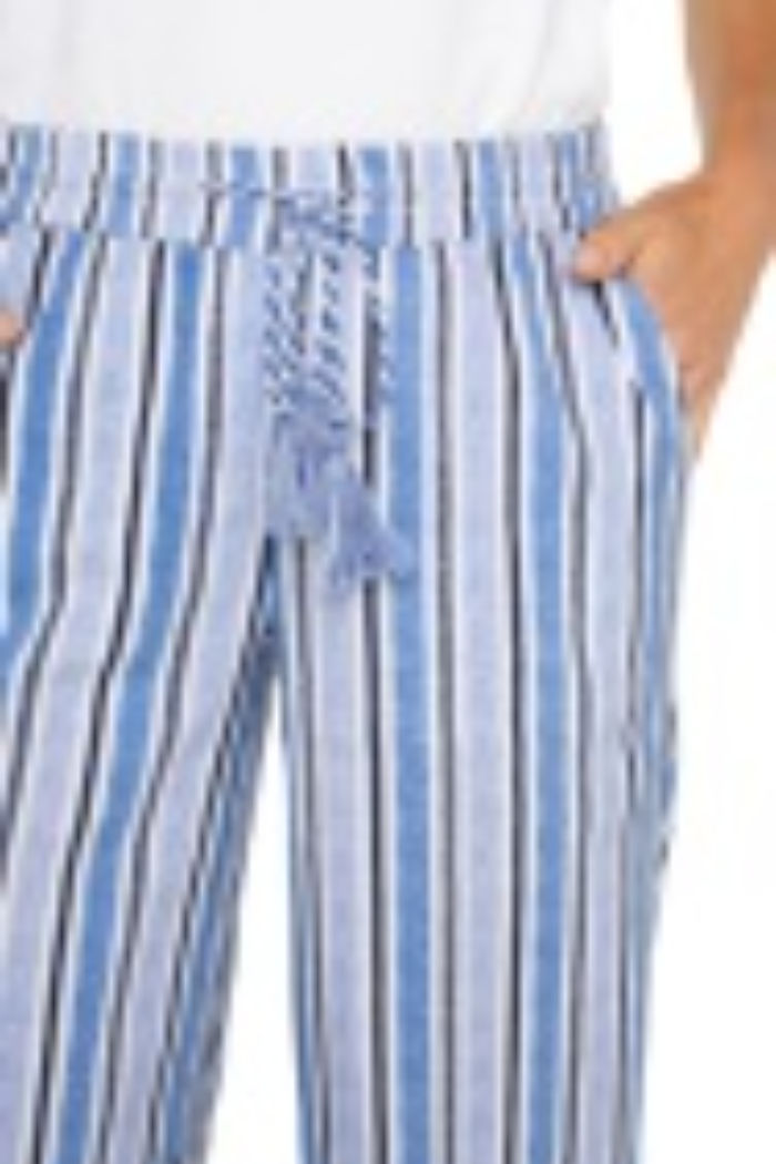 Pull on Drawstring Stipr Pant