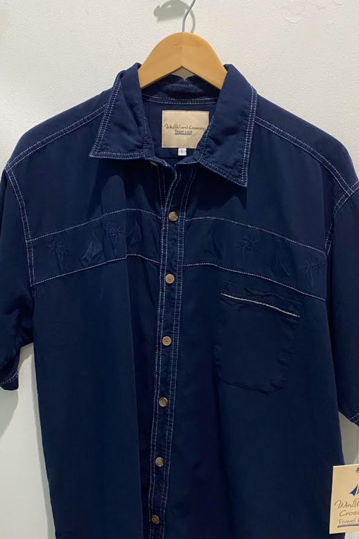 Santiki Travelers Button Down Shirt