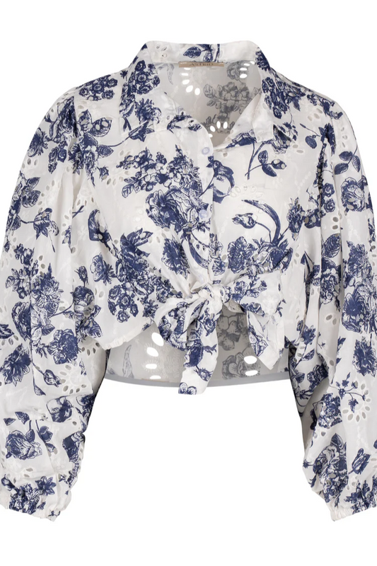 Navy Print Shirt