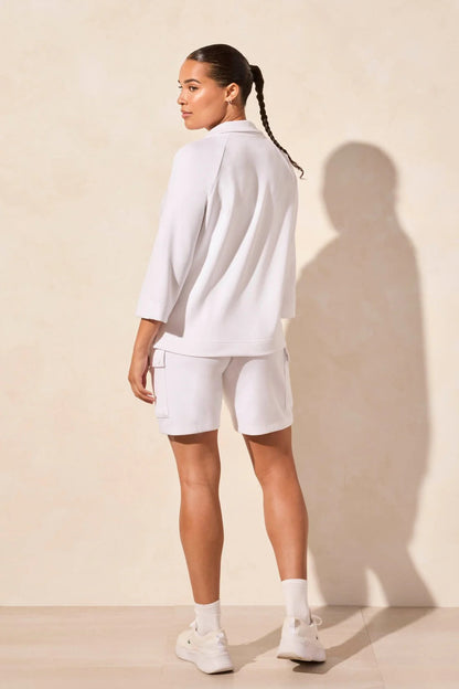 Techno Lux Johnny Collar Polo Top- White