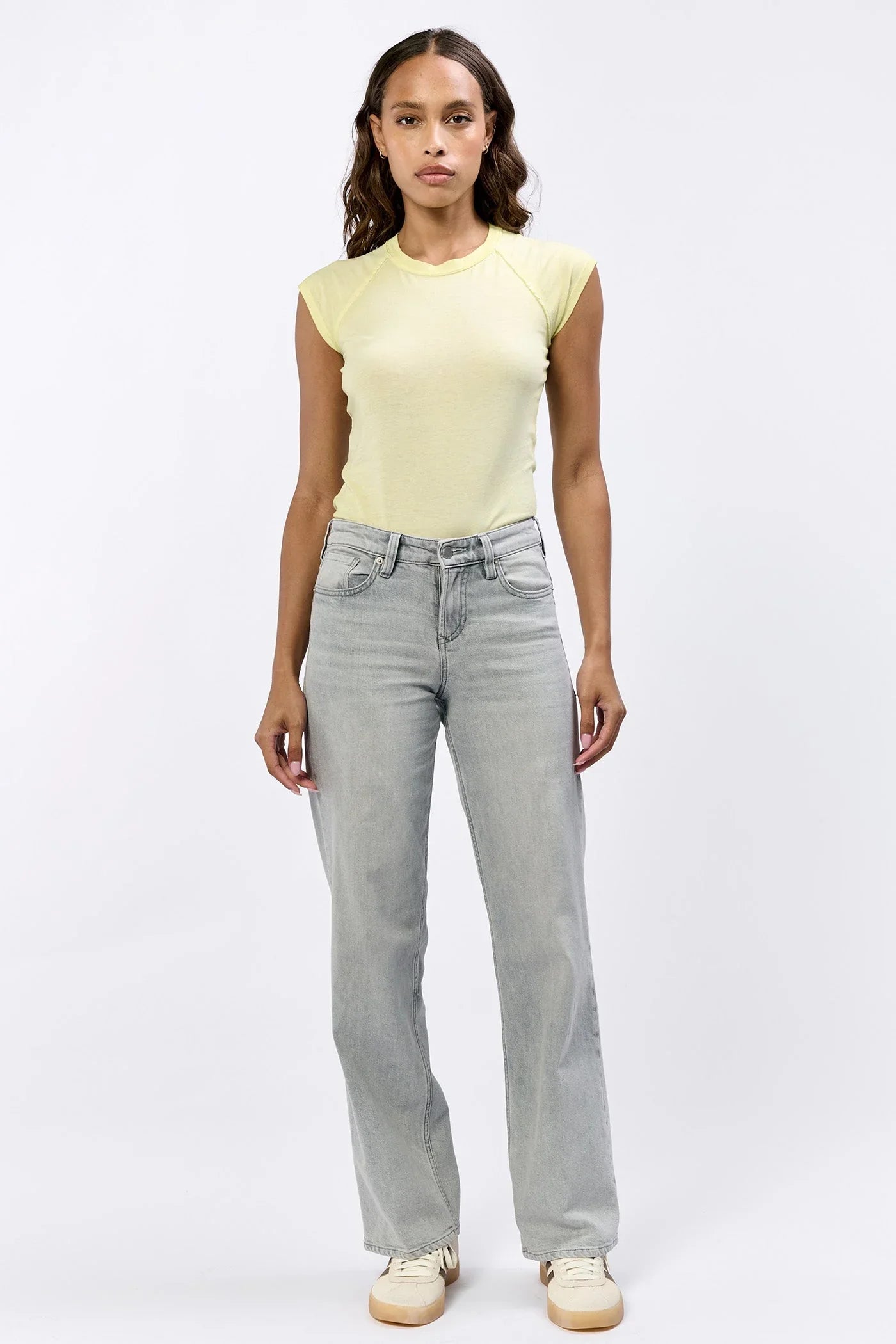 Taylor Midrise Clean Hem Denim