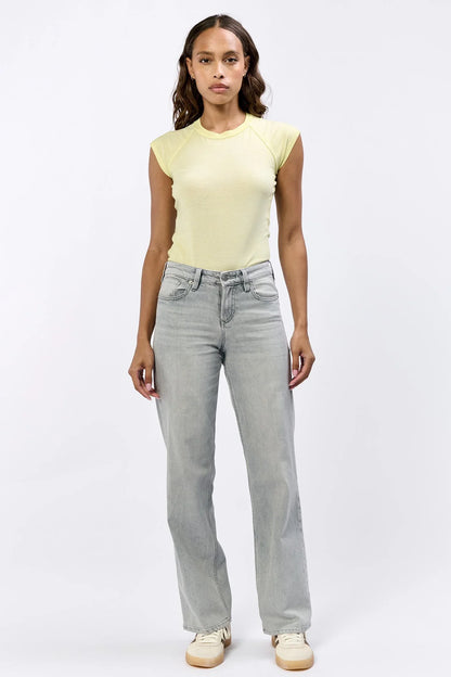 Taylor Midrise Clean Hem Denim
