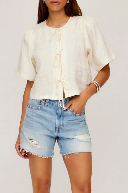 Nadine Bow Detail Top