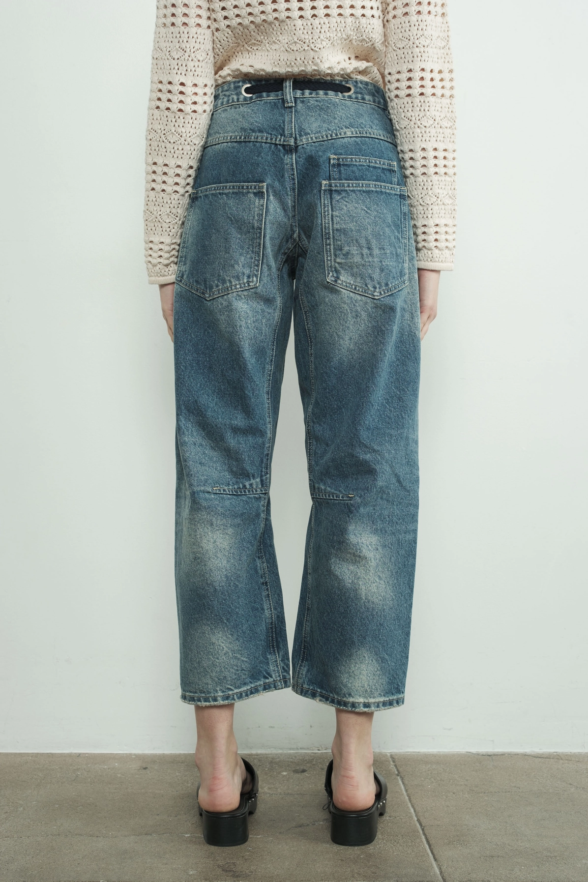 Eyelet Waist Pants
